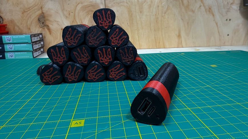 Павербанк друкований 3000 mAh, USB-A / Type-C ремінець для пульта FPV &mdash; фото